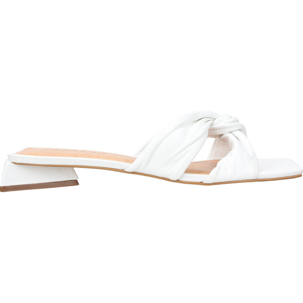 Carrano Serenity Leather Slide Sandal - White