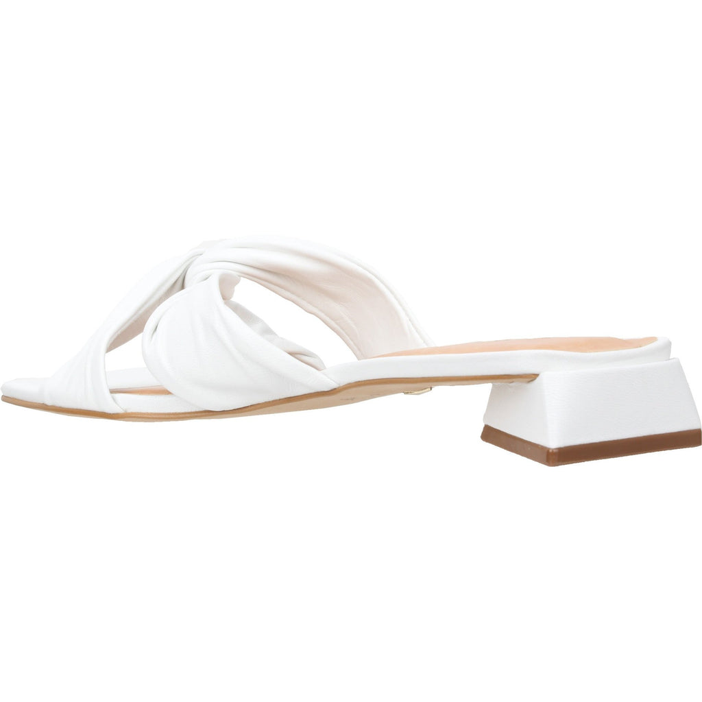 Carrano Serenity Leather Slide Sandal - White