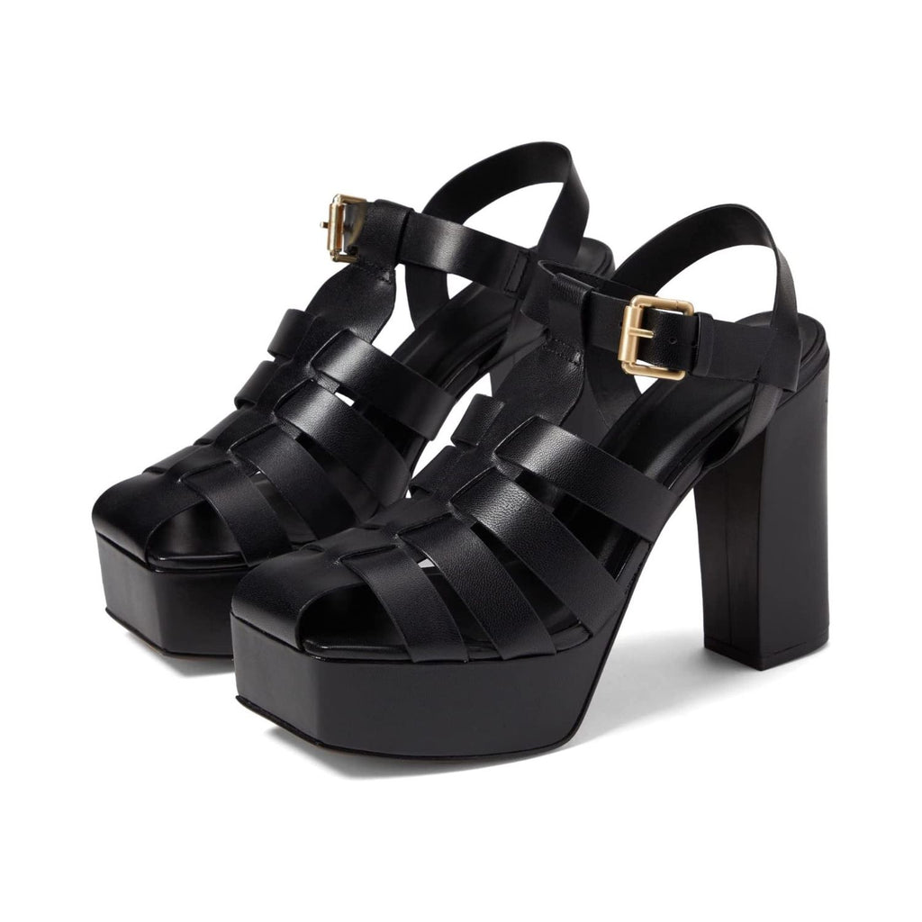 Carrano Thea Leather Platform Sandal - Black