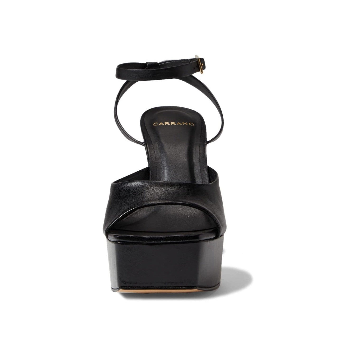 Carrano Zaylee Leather Platform Sandal - Black