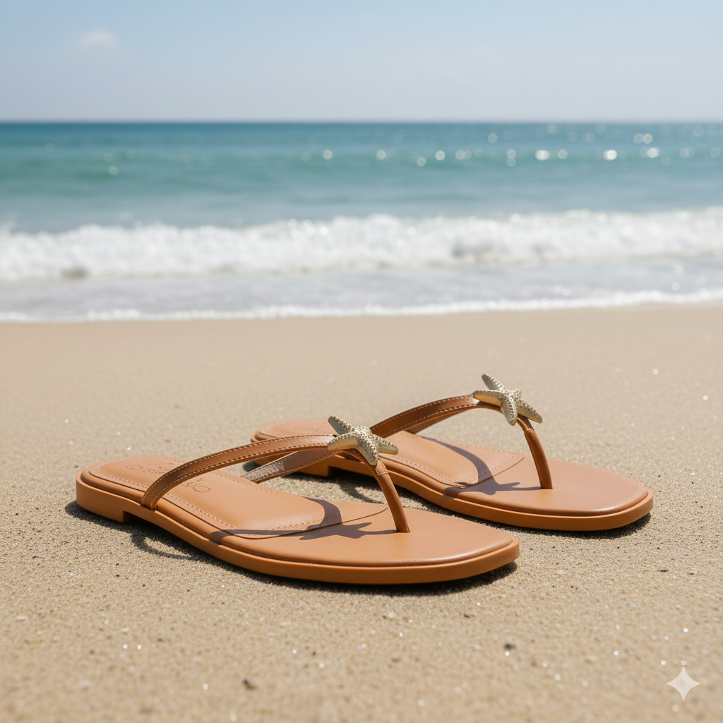 Love Rio Sandy Thong Flat Sandal - Tangerine