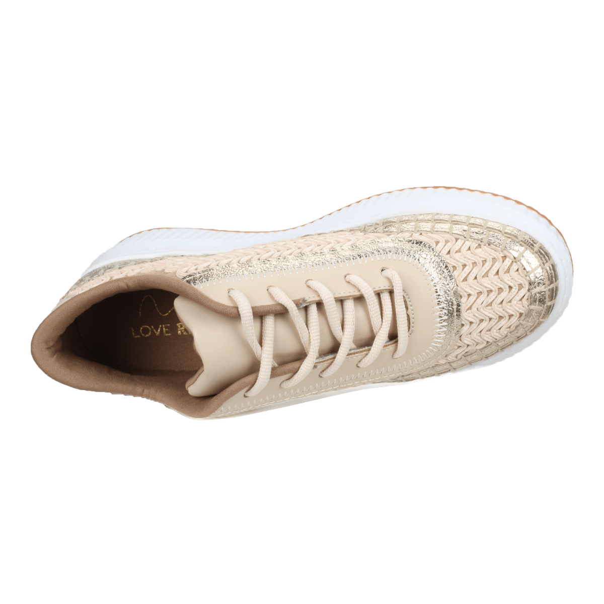 Love Rio Avery Embossed Sneakers - Gold