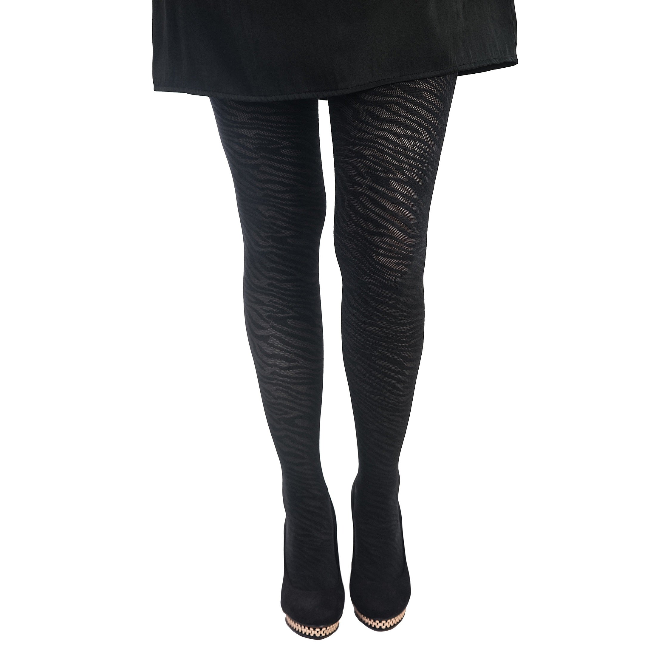 Lupo Zebra Animal Print Pantyhose 60 Denier