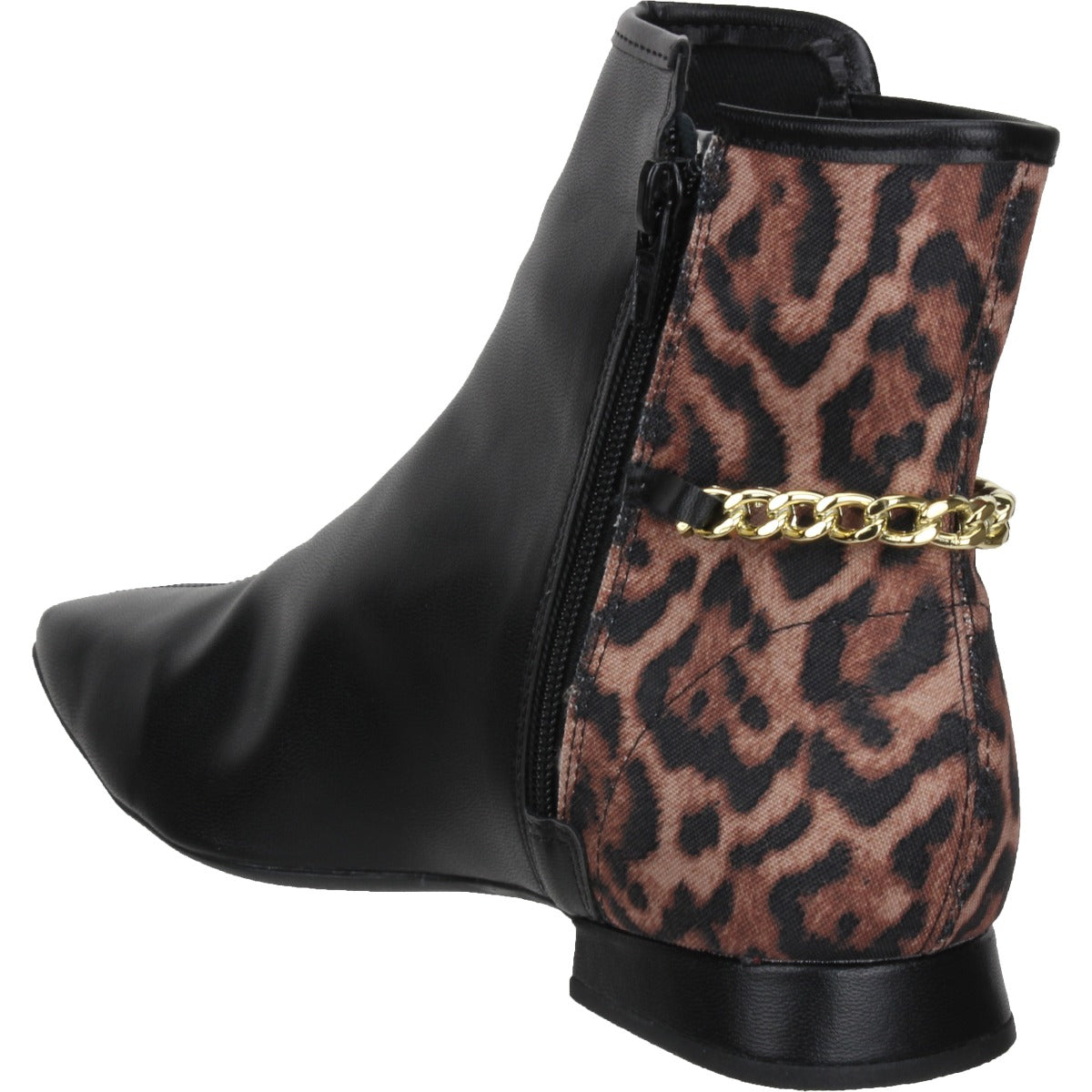 Offline Ankle Bootie w/ Chain - Leopard