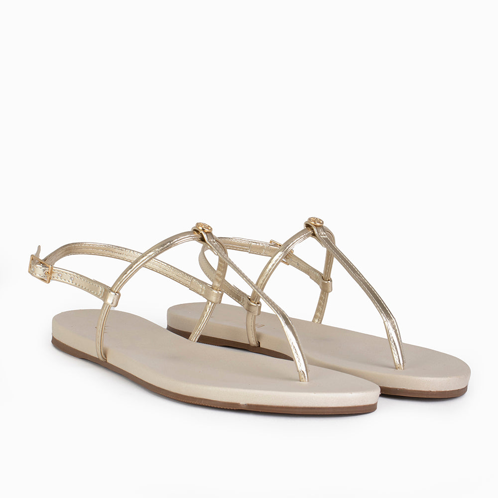 Offline Flat Sandal - Gold