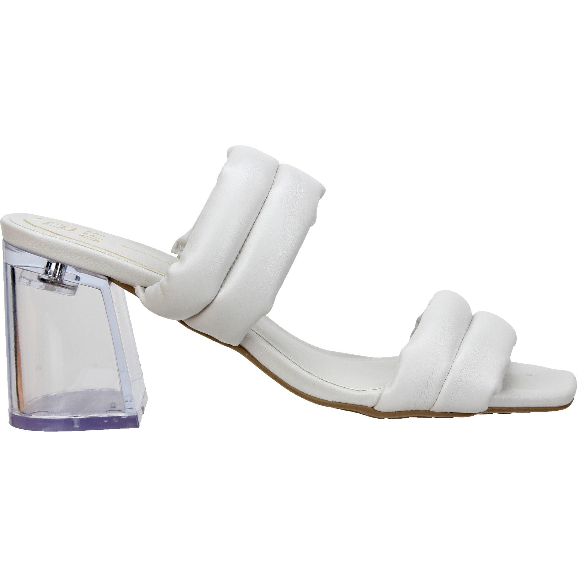 Offline Jolene Clear Heel Sandal - Off-White