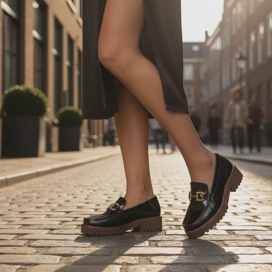 Bruno Menegatti Women's Carrera Loafer Leather - Black