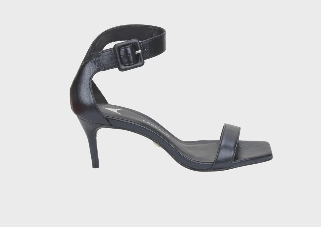 Carrano Dress Sandal Leather - Metal Black