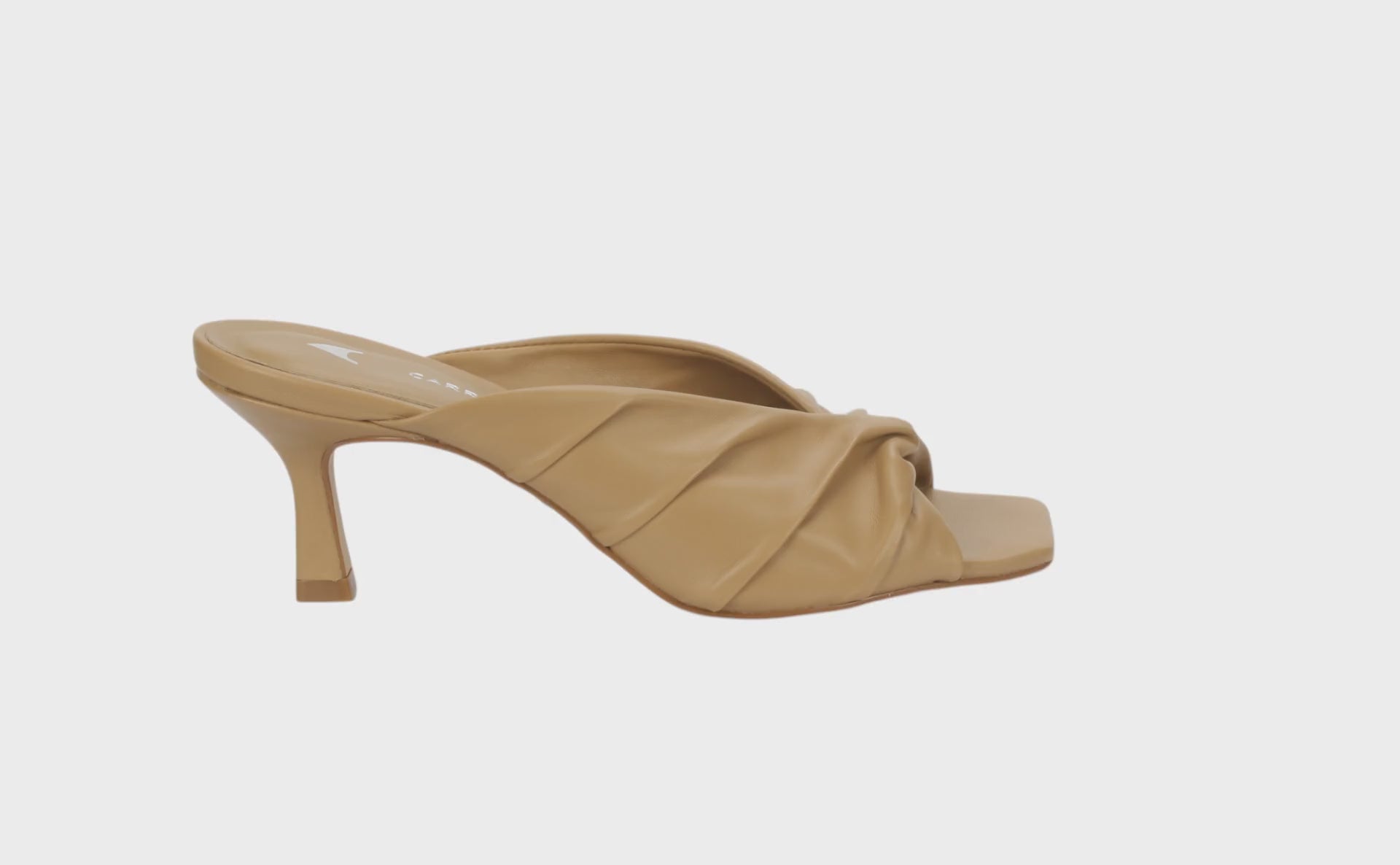 Carrano Sage II Leather Mule Slide Sandal - Toffee