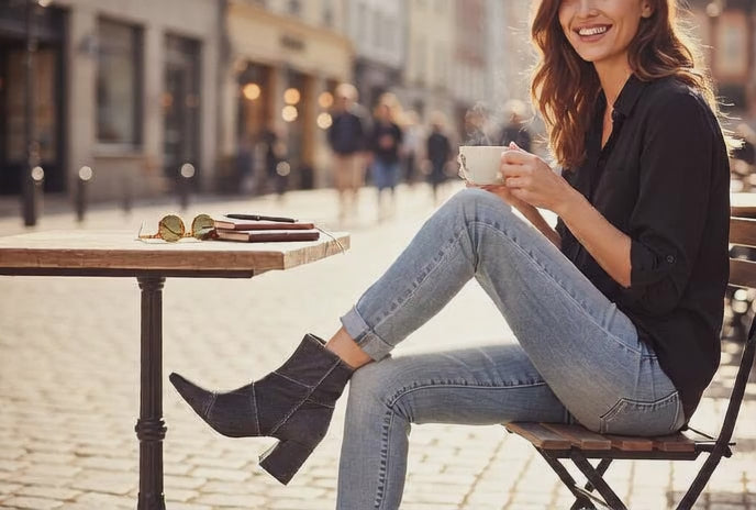 Love Rio Maron Booties - Denim Black