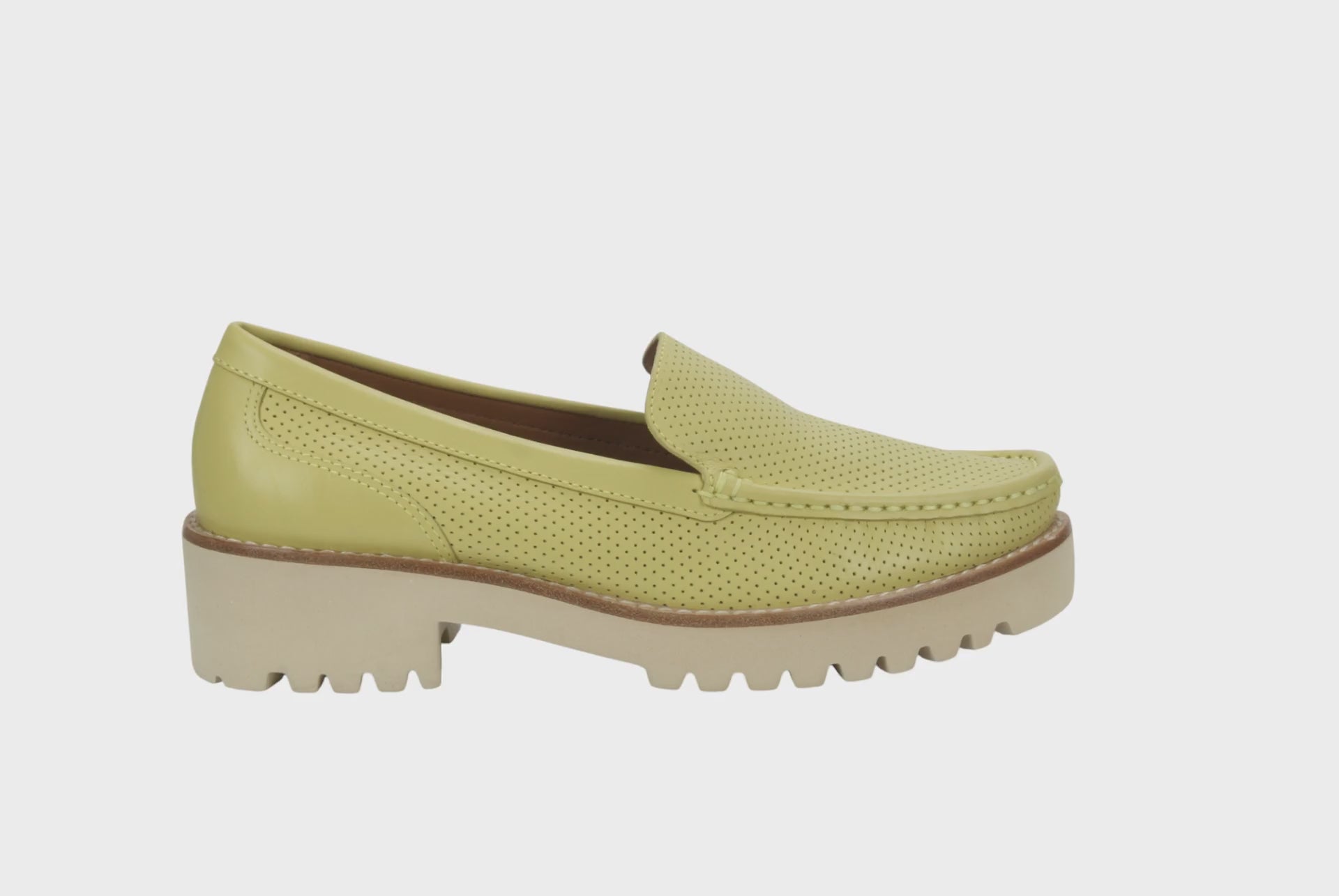 Bruno Menegatti Carrera Leather Loafer - Lemon