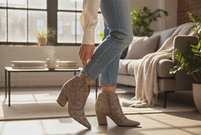 Bruno Menegatti Darling Suede Bootie - Taupe
