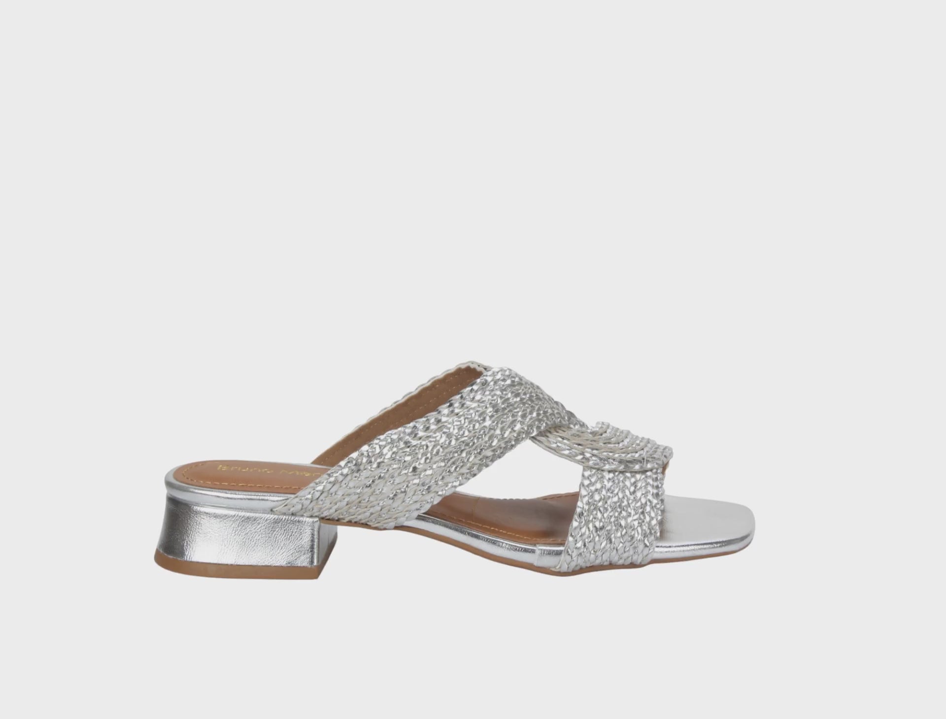 Bruno Menegatti Verina Slide Sandal - Silver