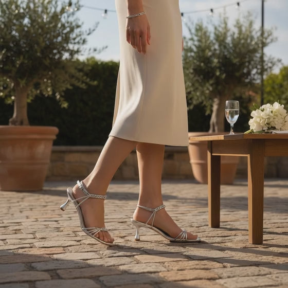 Bruno Menegatti Delia Dress Sandal - Silver