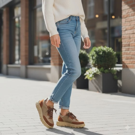 Bruno Menegatti Women's Piemonte Sneaker - Tan Cognac