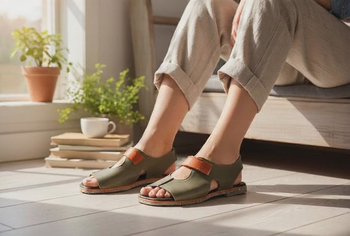 Bruno Menegatti Ipadma Sandal Leather - Olive