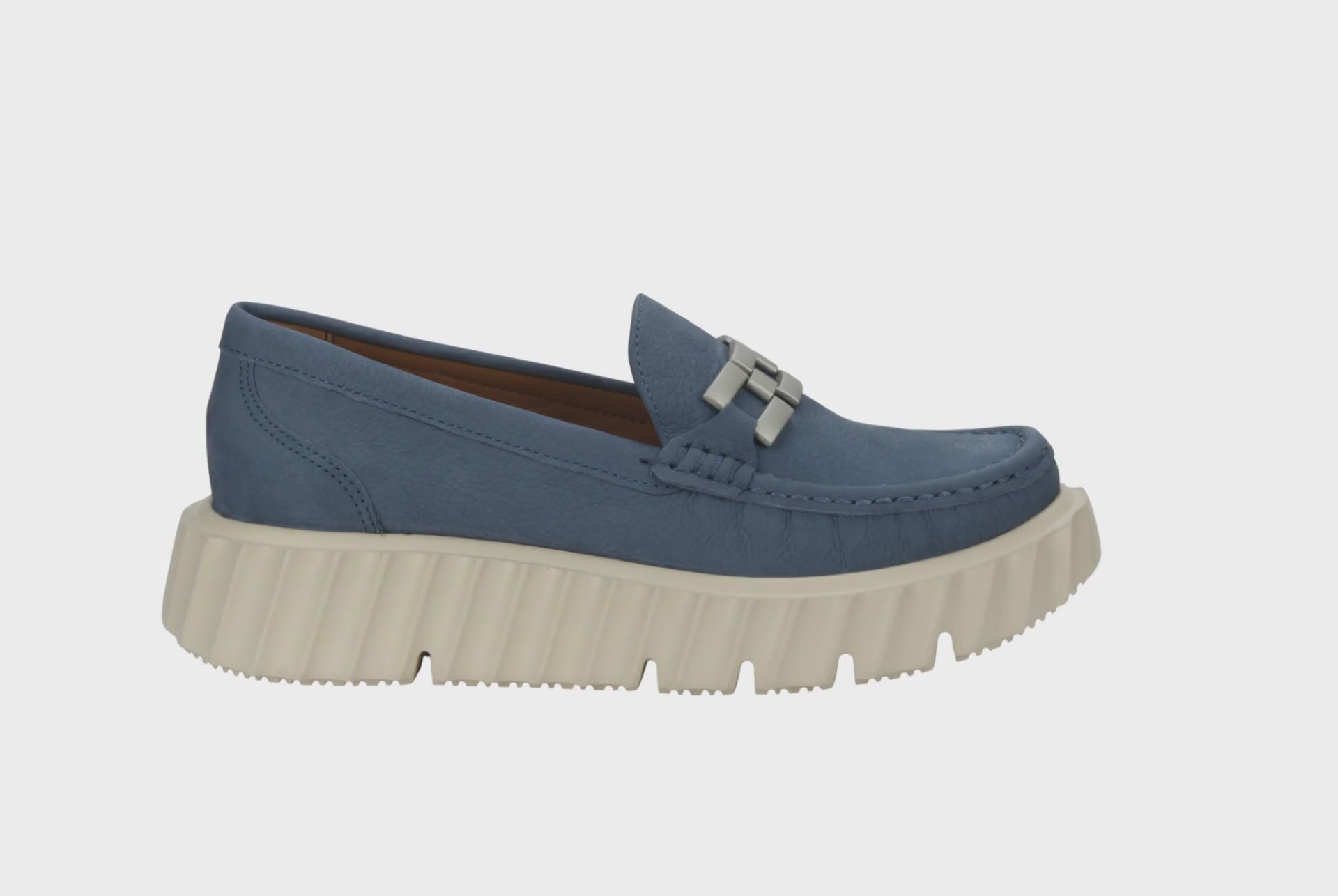 Bruno Menegatti Piemonte Nubuck Leather Loafers - Blue Fairy
